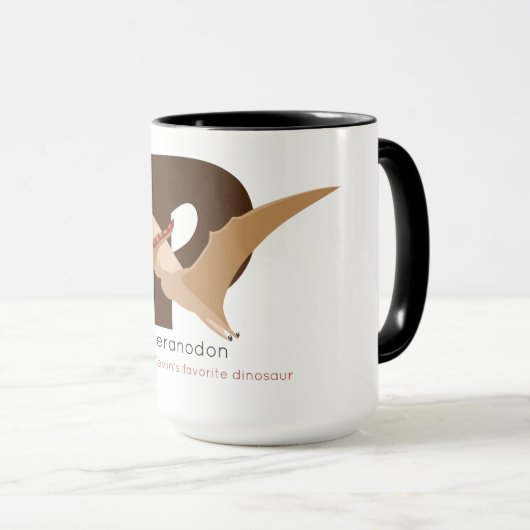 P zoals Pteranodon-Mok Mok (Voorkant rechts)