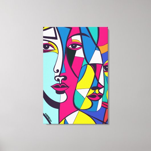 PA_003 Abstracte Pop Kunst Canvas Afdruk (Voorkant)