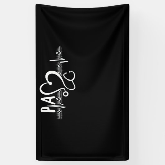 PA Assistent arts hartslag Spandoek (Verticaal)