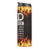 Pa BBQ Timer Funny BBQ Sarcasm Thermosbeker (Geroteerd rechts)