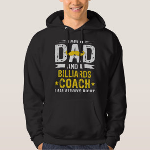 Pa Biljart Coach Grappig Biljart Coach Humor Hoodie