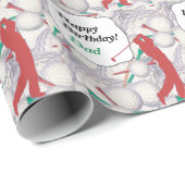 Pa Birthday Golf Cadeaupapier (Rol Hoek)