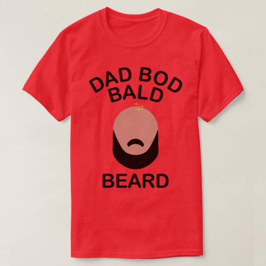 Pa Bod Bald Beard T-shirt (Design voorkant)