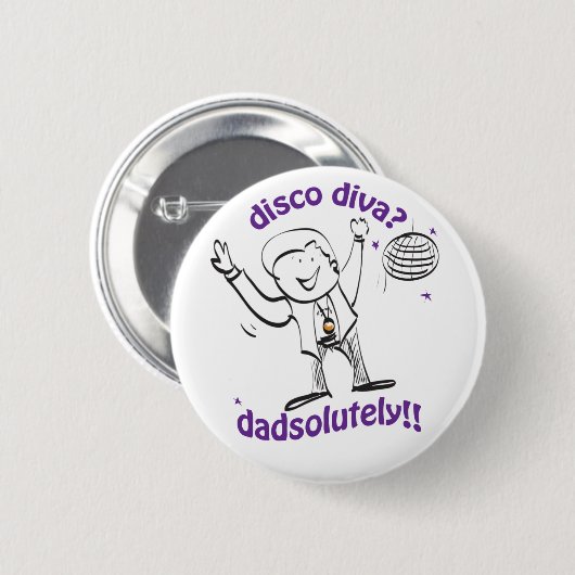 Pa Dancing Ronde Button 5,7 Cm (Voorkant /achterkant)