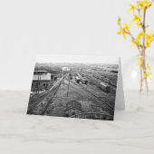 PA de DL et de W rr Scranton. Carte de voeux (Fleur jaune)