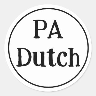 PA Dutch ronde sticker