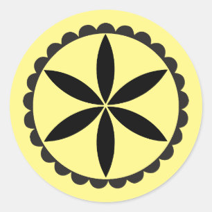 PA Dutch Rosette Ronde Sticker