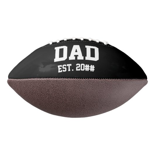 Pa Est. Gevestigd jaar zwart en wit American Football (Gedraaid 90)