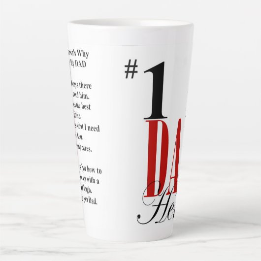 Pa Hero Tall Mok (Voorkant)