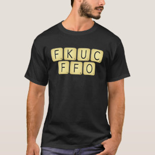 pa joke anagram vloeken woord tegels t-shirt