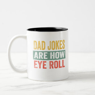 Pa Jokes is hoe Eye Roll is Tweekleurige Koffiemok