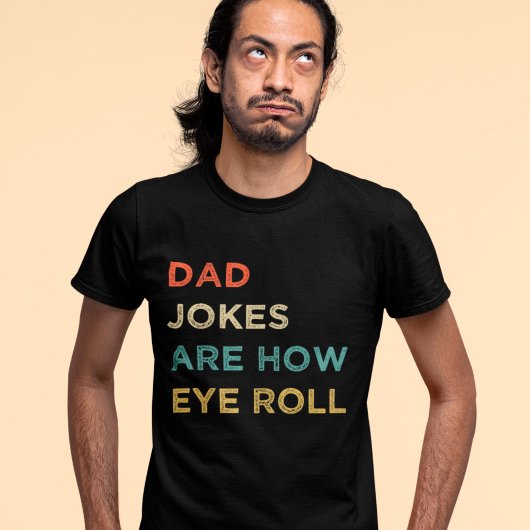 Pa Jokes is hoe Eye Roll Retro is T-shirt