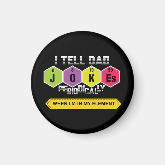 Pa Jokes | Periodieke tabel | Wetenschap | Leraar Magneet (Voorkant)