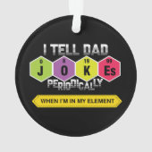 Pa Jokes | Periodieke tabel | Wetenschap | Leraar Ornament (achterkant)