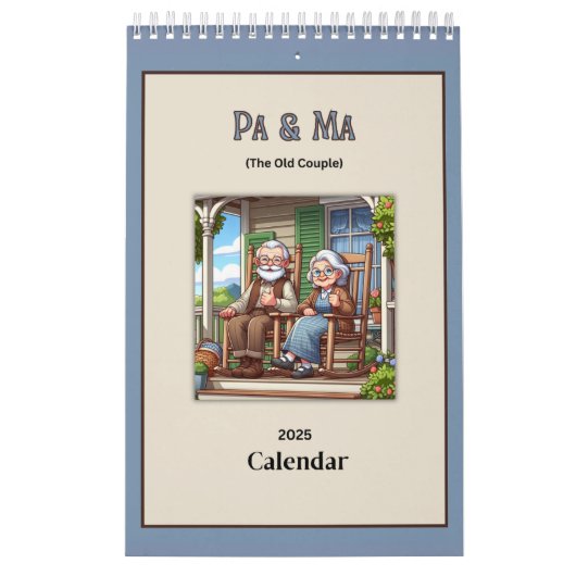 Pa & Ma (The Old People) Fun Calendrier 2025 (Protection)