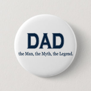 Pa Man Myth Legend Ronde Button 5,7 Cm