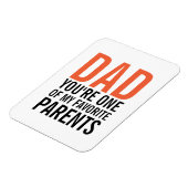 Pa Mijn favoriete Vaderdag Magnet van de Ouder Magneet (Linkerzijde)