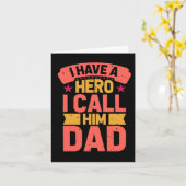 Pa My Hero Vaderdag Kaart (Gele Bloem)