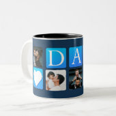 Pa Navy 5 aangepaste foto Tweekleurige Koffiemok (Voorkant links)