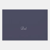 Pa Navy Blue Vaderdag Inpakpapier Vel (Voorkant 2)