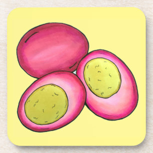 PA Nederlandse gevlekte hardgekookte eieren van ro Bier Onderzetter