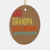 Pa opa groot opa ik blijf beter worden keramisch ornament (Rechts)