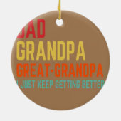 Pa opa groot opa ik blijf beter worden keramisch ornament (Achterkant)