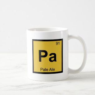 Pa - Pale Ale Bier Chemie Periodiek Systeem Symboo Koffiemok