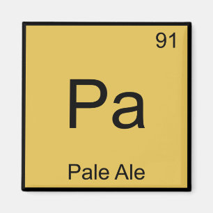 Pa - Pale Ale Chemie Element Symbool Bier T-shirt Magneet