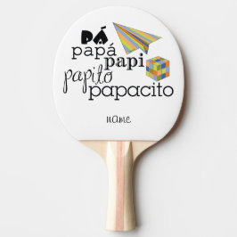 pá, papá, papi, papito, papacito tafeltennisbatje