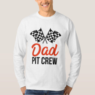 Pa Pit Crew Grappig Hosting Auto Race Verjaardagsf T-shirt