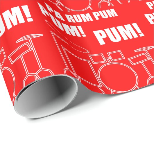 Pa Rum Pum Pum Pum Cadeaupapier (Rol Hoek)