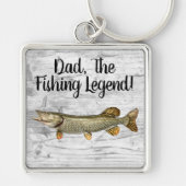 Pa Vist Legend Northern Pike Fisherman Sleutelhanger (Voorkant)