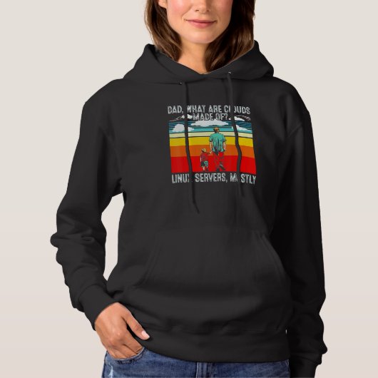 Pa wat wolken gemaakt van de Retro van de Programm Hoodie (Voorkant)