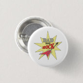 Pa You Rock Ronde Button 3,2 Cm (Voorkant /achterkant)