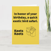 Paar A Keets - Birthday Kaart (Voorkant)