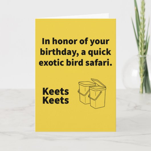Paar A Keets - Birthday Kaart (Voorkant)