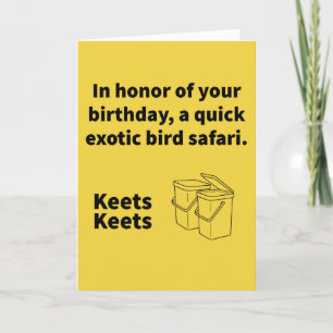 Paar A Keets - Birthday Kaart