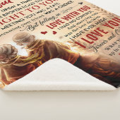 Paar aan wonderlijke vrouw één keer op een tijdgen sherpa deken (3/4)