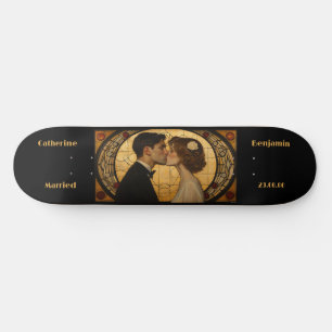 Paar aanpassen Art Deco Skateboard
