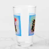 Paar Beer met hart ballonglas Glas (Links)