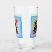 Paar Beer met hart ballonglas Glas (Rechts)