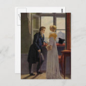 Paar bij het raam briefkaart (Voorkant / Achterkant)