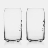 Paar bruiloft blikvorm glas (Rechts)