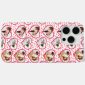Paar bruiloft liefde 3 foto hart patroon Case-Mate iPhone case (Achterkant (horizontaal))