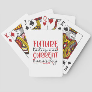 Paar Cadeautje Current Mama Boy Pokerkaarten