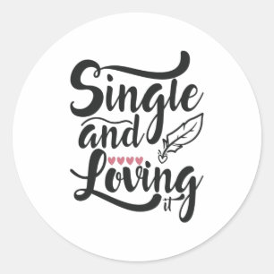 Paar Cadeautje Enkelvoudig en liefdevol Ronde Sticker