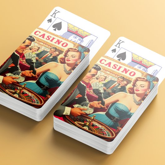 Paar Casino Illustratie Pokerkaarten