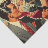  Paar Casino Illustratie Tissuepapier (Detail)