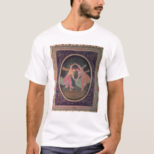 Paar dansende meisjes die een Kathak uitvoeren T-shirt